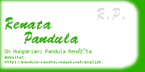 renata pandula business card